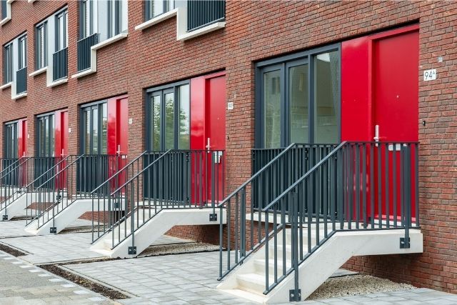Appartementengebouw Zandvoort-Noord AG architecten voorkant details