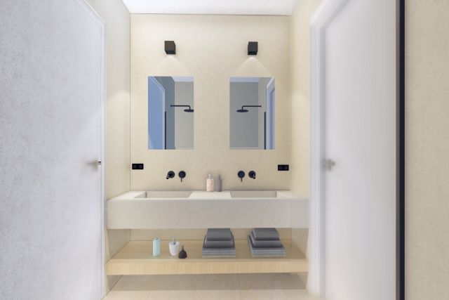 Bonaire Nieuwbouw Appartementen Villa Verde badkamer Bonaire Nieuwbouw Appartementen Villa Verde badkamer