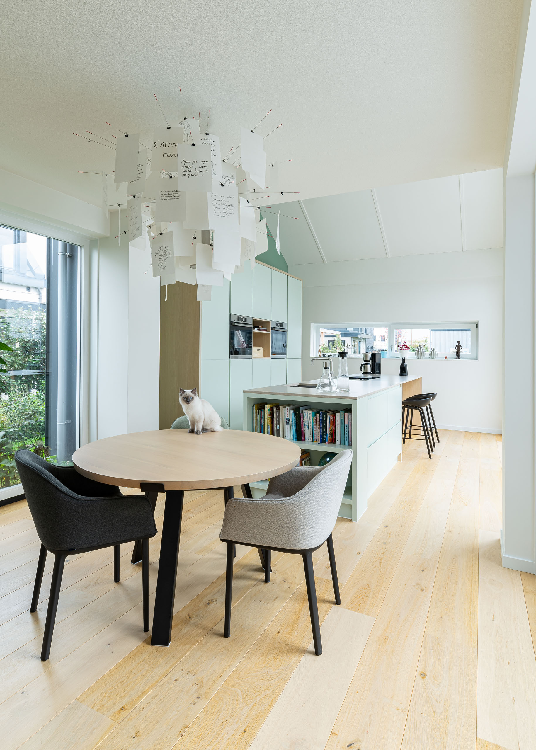 AG architecten moderne rietgedekte villa Heemskerk Woonkeuken