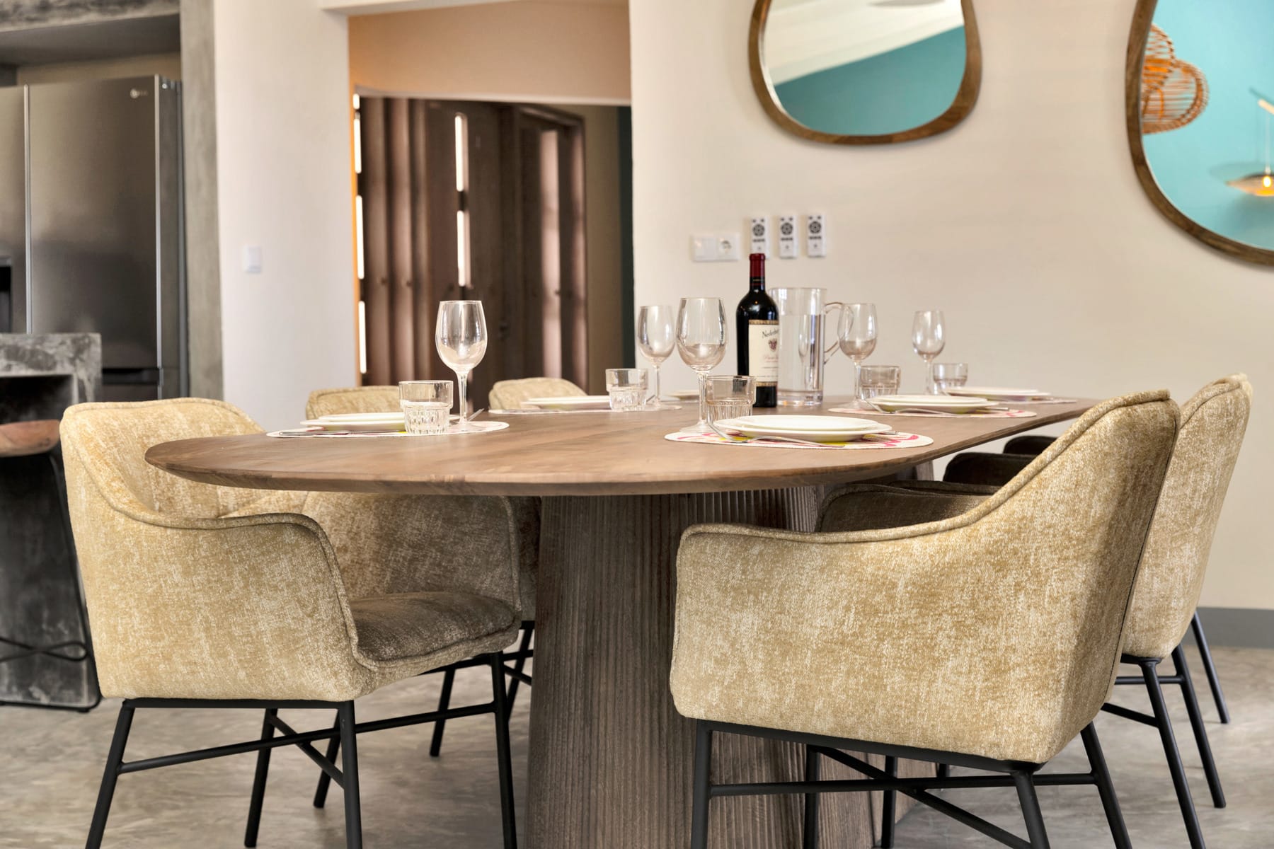 AG architecten moderne rietgedekte villa Heemskerk Detail zijkant