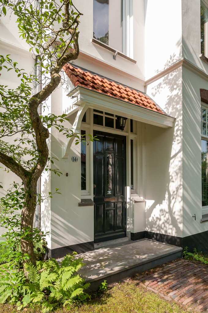 AG architecten moderne rietgedekte villa Heemskerk achterkant