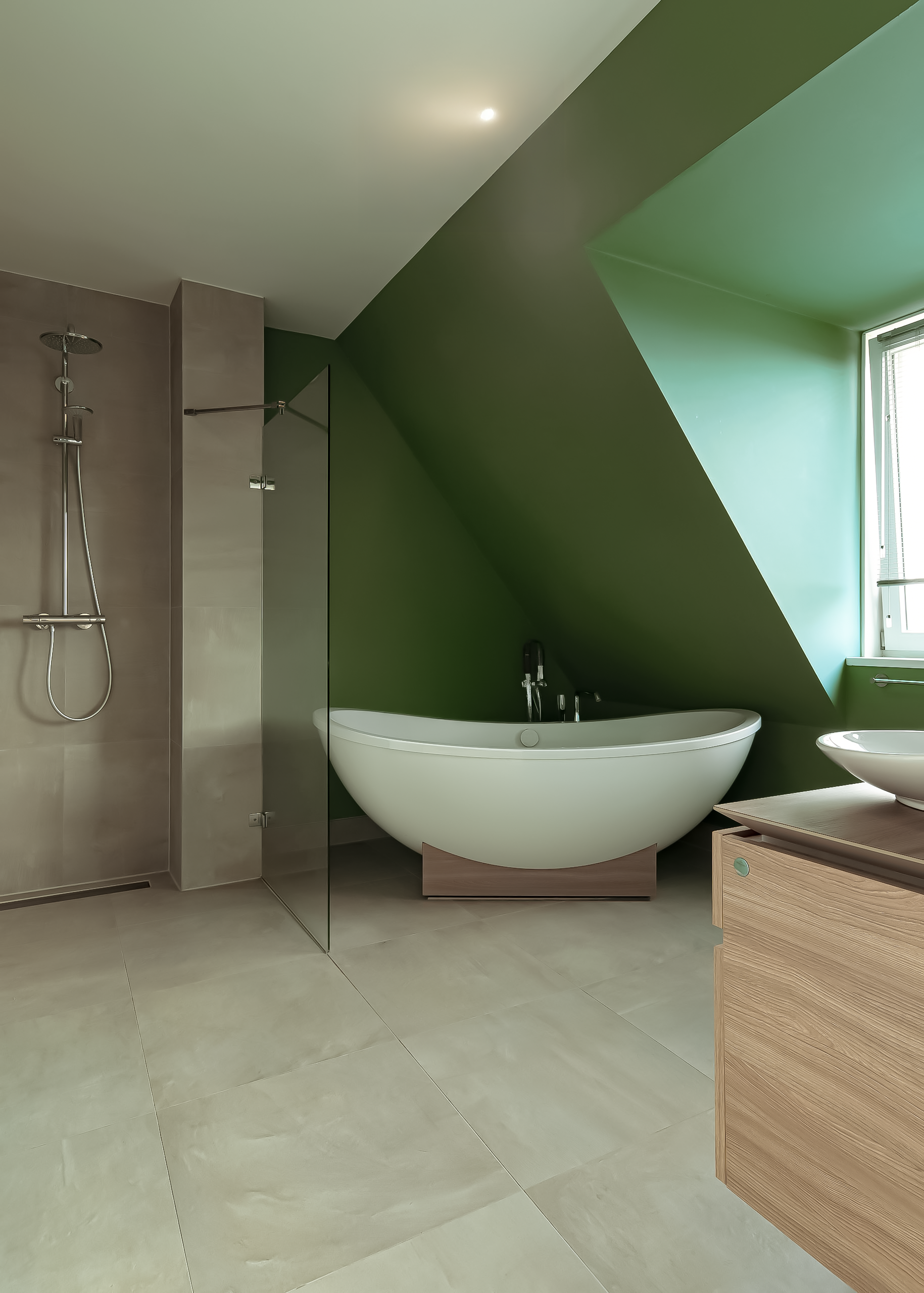 AG architecten moderne rietgedekte villa Heemskerk Detail zijkant